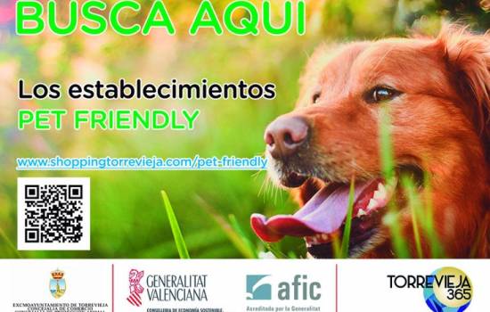 Зайдите со своей собакой в один из магазинов в Торревьехе, участвующий в кампании по сотрудничеству с домашними питомцами