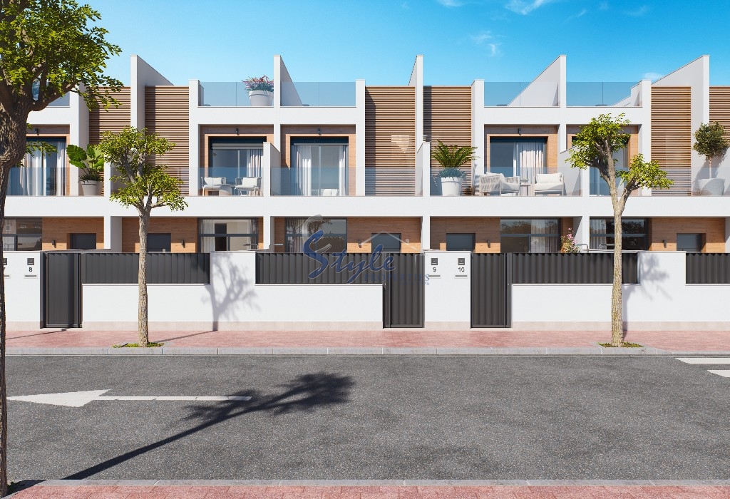 New build townhouse for sale in San Pedro del Pinatar, Murcia, Spain. ON1620