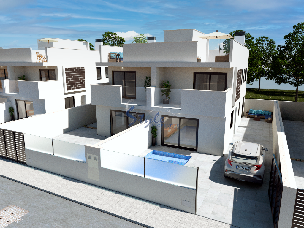 New build villas for sale in San Pedro del Pinatar, Murcia, Spain. ON1658