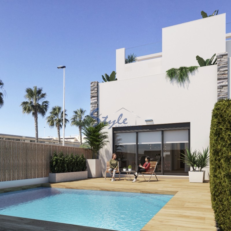 New build townhouses for sale in Torrevieja, Costa Blanca, Spain. ON1698