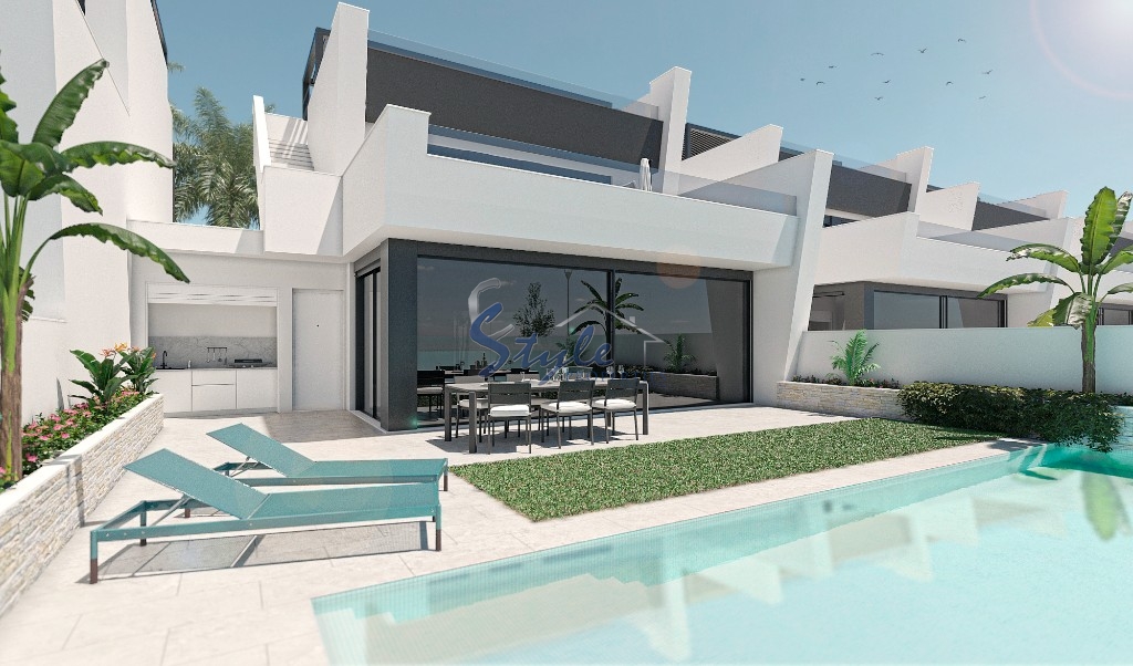 New build townhouses for sale in San Javier, Murcia, Spain. ON1675