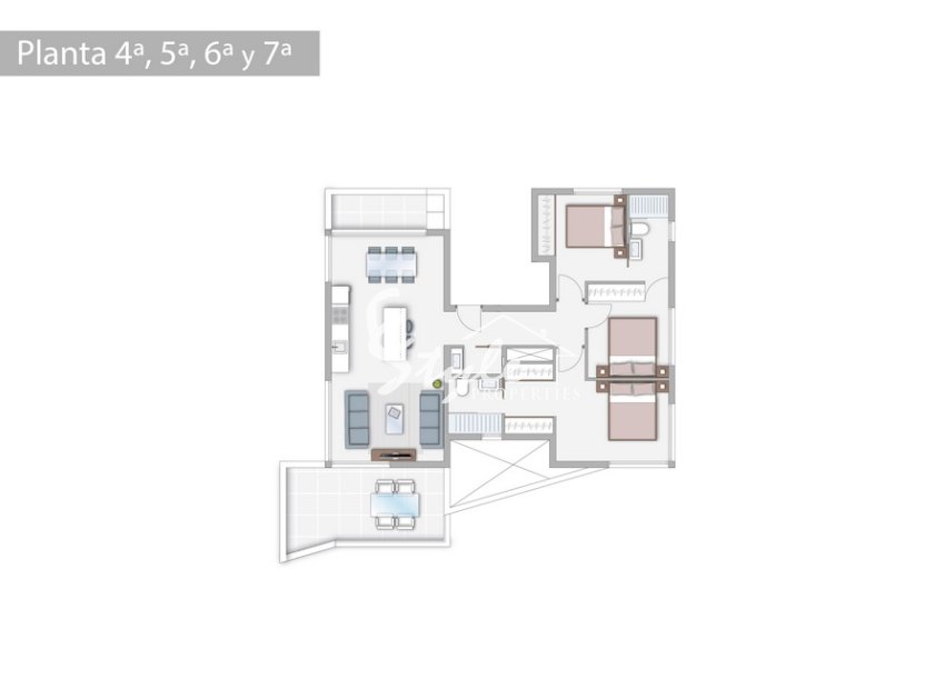 A la venta apartamentos nuevos en Guardamar del Segura, Costa Blanca. ON1834