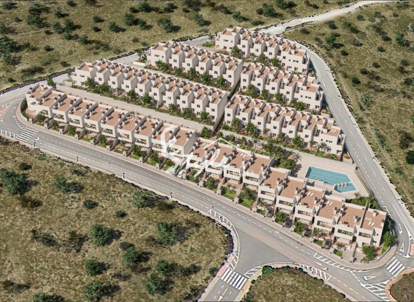 Adosados de nueva construcción en Monforte del Cid, Costa Blanca, España. ON1666