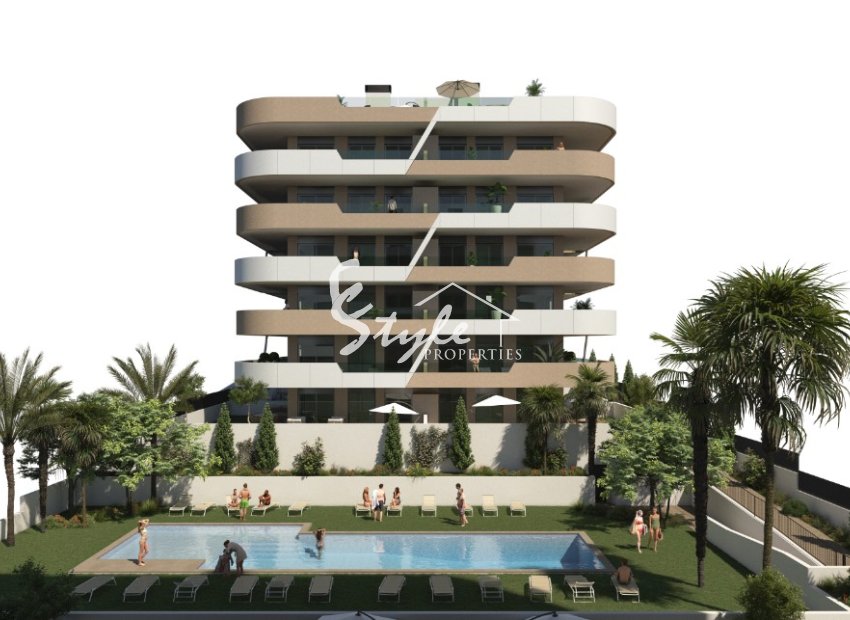 Apartamento nuevo en venta cerca de la playa en Arenales del Sol, Costa Blanca, España.ON1555