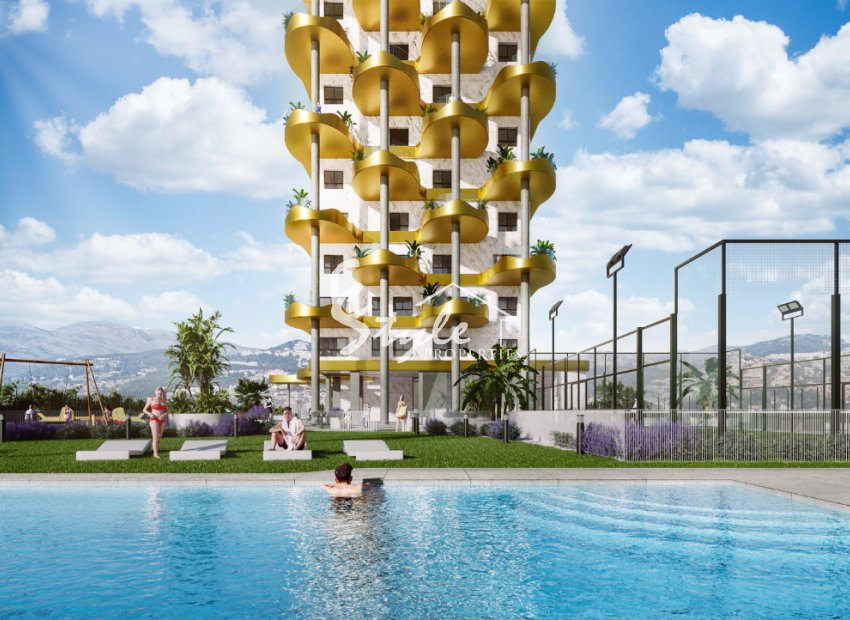 Apartamentos de obra nueva con vistas al mar en Calpe, Alicante, Costa Blanca, España. ON1561