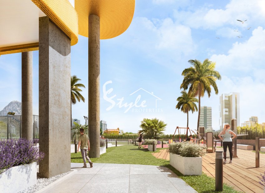 Apartamentos de obra nueva con vistas al mar en Calpe, Alicante, Costa Blanca, España. ON1561