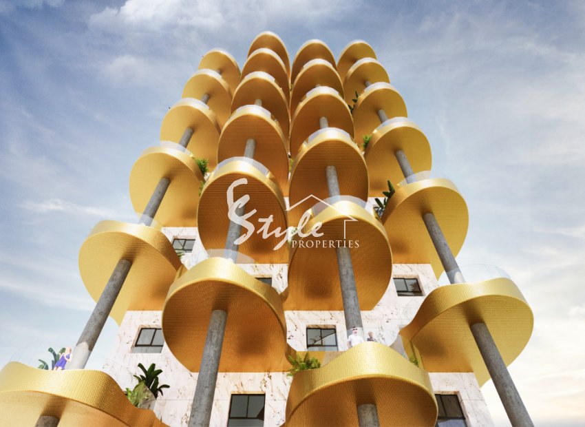 Apartamentos de obra nueva con vistas al mar en Calpe, Alicante, Costa Blanca, España. ON1561