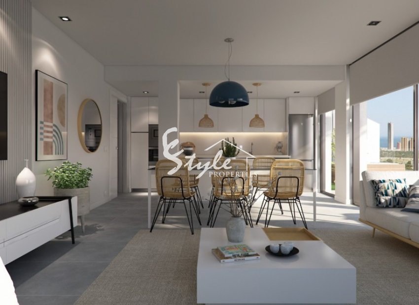 Apartamentos en venta en el nuevo complejo en Finestrat, Costa Blanca, España. ON1420_A