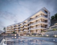 Apartamentos nuevos en venta con vistas al mar en Villajoyosa, Costa Blanca, España.ON1586