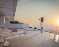 Apartamentos nuevos en venta con vistas al mar en Villajoyosa, Costa Blanca, España.ON1586