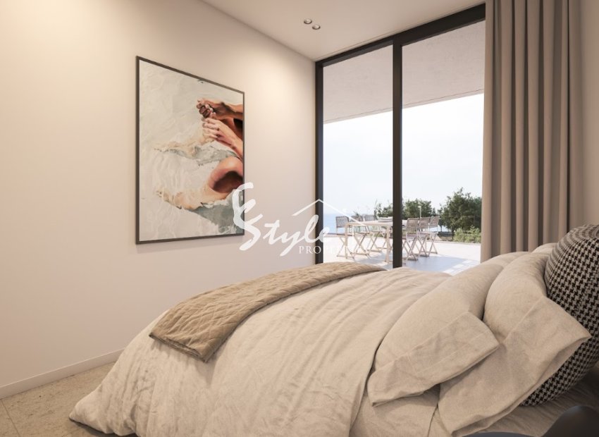 Apartamentos nuevos en venta con vistas al mar en Villajoyosa, Costa Blanca, España.ON1586