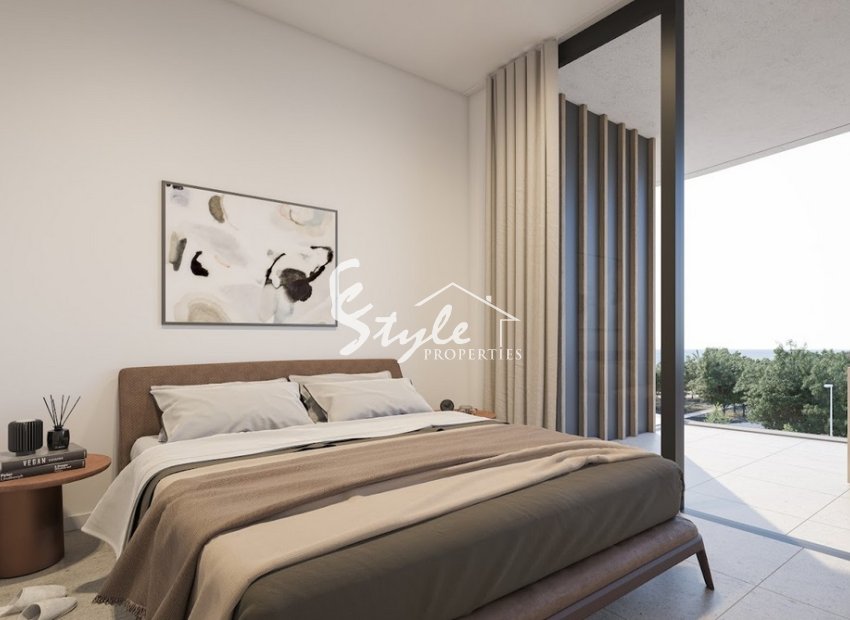 Apartamentos nuevos en venta con vistas al mar en Villajoyosa, Costa Blanca, España.ON1586