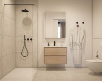 Apartamentos nuevos en venta con vistas al mar en Villajoyosa, Costa Blanca, España.ON1586