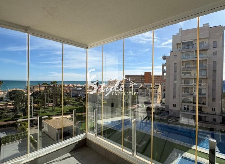 Beachfront apartment in  Aqua Nature, La Mata, Torrevieja with direct sea views, Costa Blanca, Spain. ID 2756