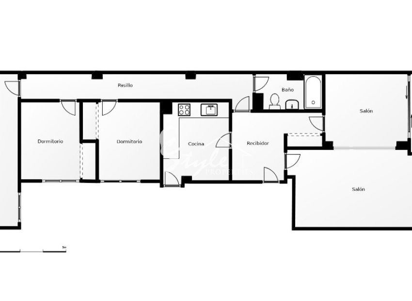 Buy apartment on the beach in Playa Central, Torrevieja, Costa Blanca. ID: 6309 