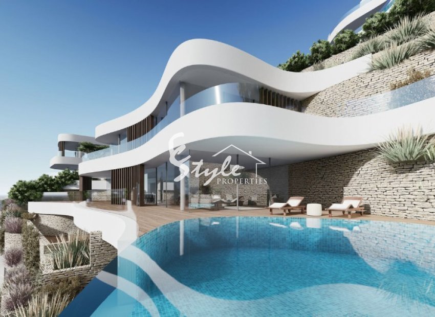 Comprar nuevas villas al lado playa y el mar en Benidorm. ID ON1144_45