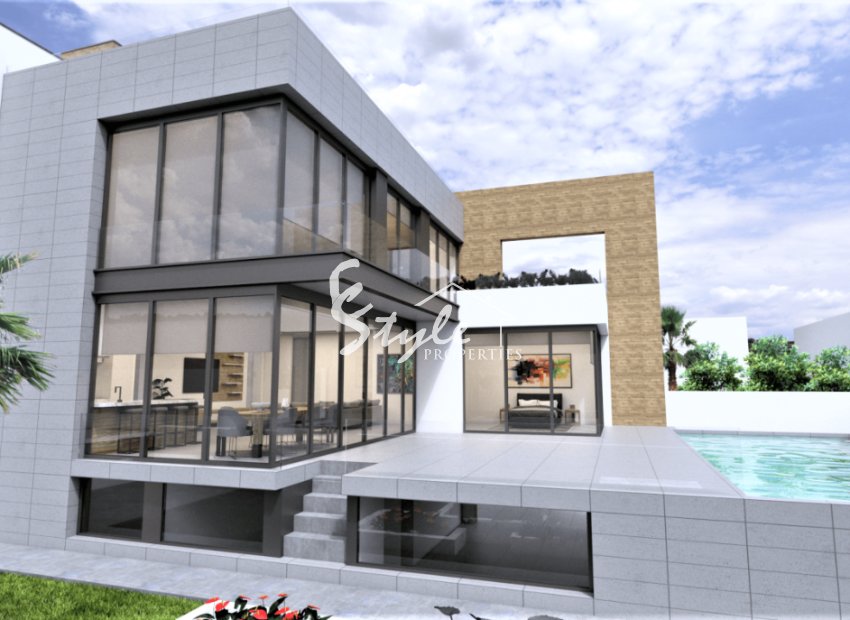 En venta nueva villa cerca del mar en Orihuela Costa, Costa Blanca.ON1248