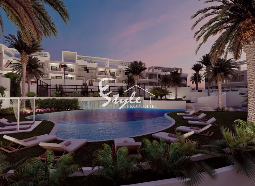 For sale 2 bedroom apartments in brand new residential complex near Pink Lagoon in Torrevieja, Costa Blanca. ID ON1118