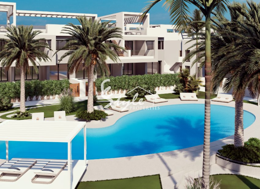 For sale 2 bedroom apartments in brand new residential complex near Pink Lagoon in Torrevieja, Costa Blanca. ID ON1118