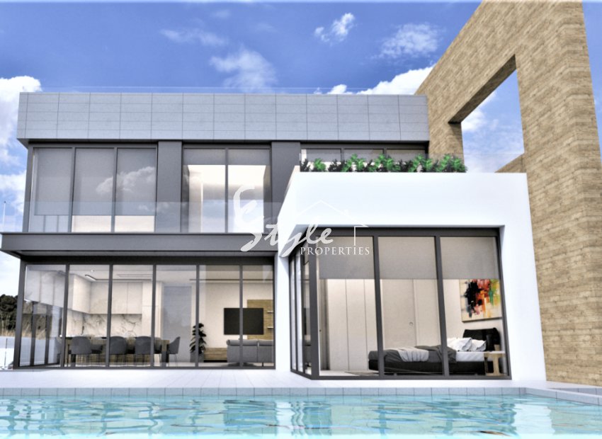 For sale beach side new villa In Orihuela Costa, Costa Blanca.ON1248