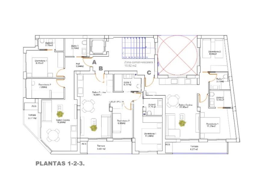 For sale new beach side apartments in Guardamar del Segura, Costa Blanca, Spain.ON1853