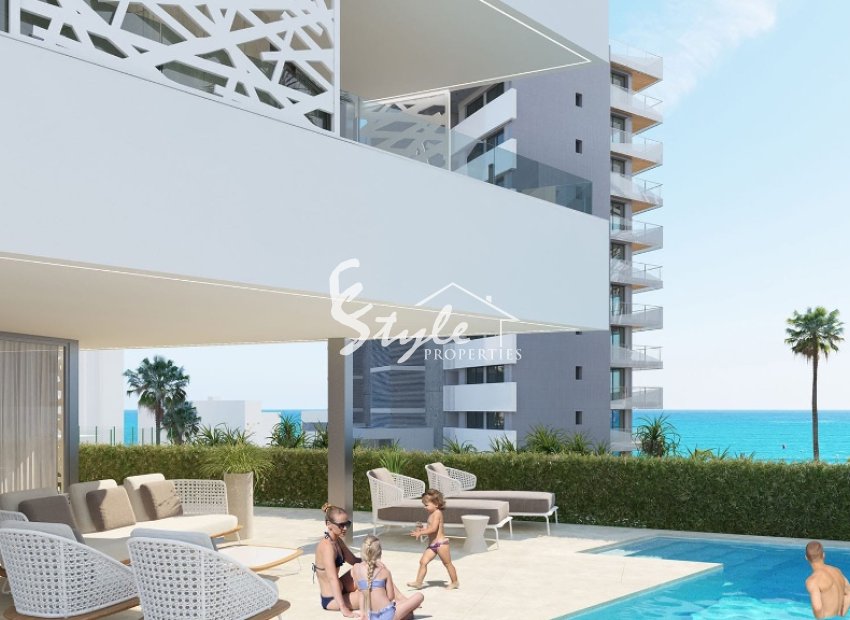For sale new build villa first line to the sea in Alicante, Costa Blanca, Spain
