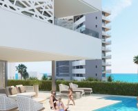 For sale new build villa first line to the sea in Alicante, Costa Blanca, Spain