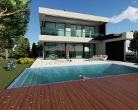 For sale new villa with sea views In Benidorm, Finestrat, Costa Blanca, Spain.ON1249