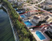 For sale villa in front of golf courses in Las Ramblas, Orihuela Costa, Spain. ID1440