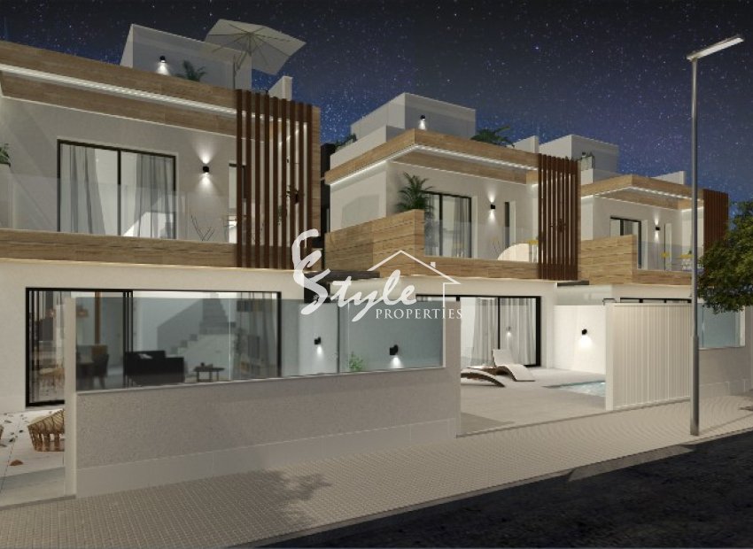 Key ready new build  villas for sale in San Pedro del Pinatar, Murcia, Spain. ON1532