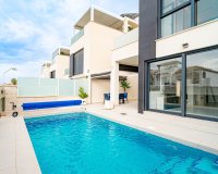 Modern detached villa with sea views, 4 bedrooms, for sale in Punta Prima, Costa Blanca, Spain. ID2930