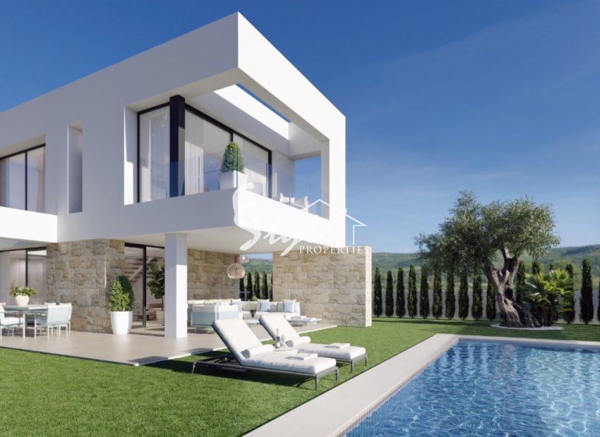New build   3-4 bedrooms villa  for sale with sea view in Benidorm, Alicante,Costa Blanca, Spain.ON639_4