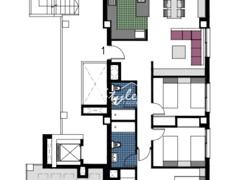 New build - Apartament  - Mil Palmeras