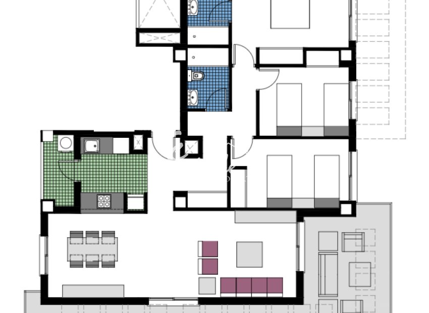 New build - Apartament  - Mil Palmeras