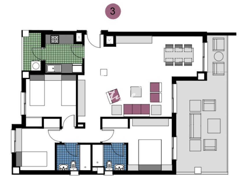 New build - Apartament  - Mil Palmeras