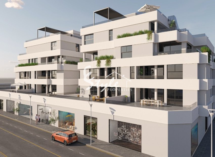 New build apartments in San Pedro del Pinatar, Costa Balnca, Spain. ON1674_3
