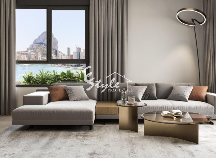 New build apartments with sea view In Calpe, Alicante, Costa Blanca, Spain. ON1561