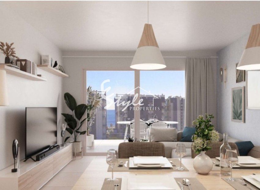 New build beachside apartments for sale in Torrevieja, Alicante, Costa Blanca, Spain ON1493