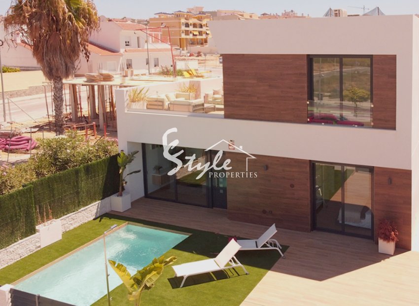 New build detached house for sale close to the sea in Campello, Alicante, Costa Blanca, Spain ON002