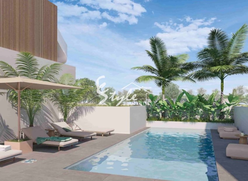 New build townhouse for sale in Pilar de la Horadada, Costa Blanca, Spain. ON1878