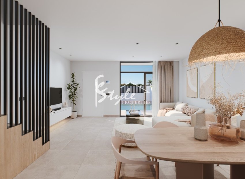 New build townhouse for sale in San Pedro del Pinatar, Murcia, Spain. ON1620