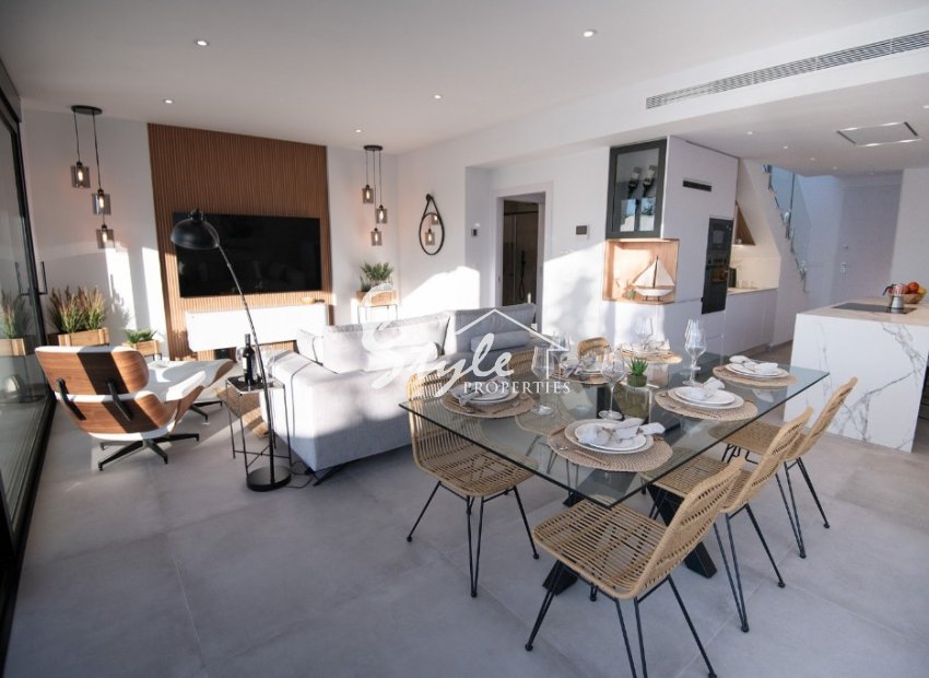 New build townhouses for sale in San Javier, Murcia, Spain. ON1675