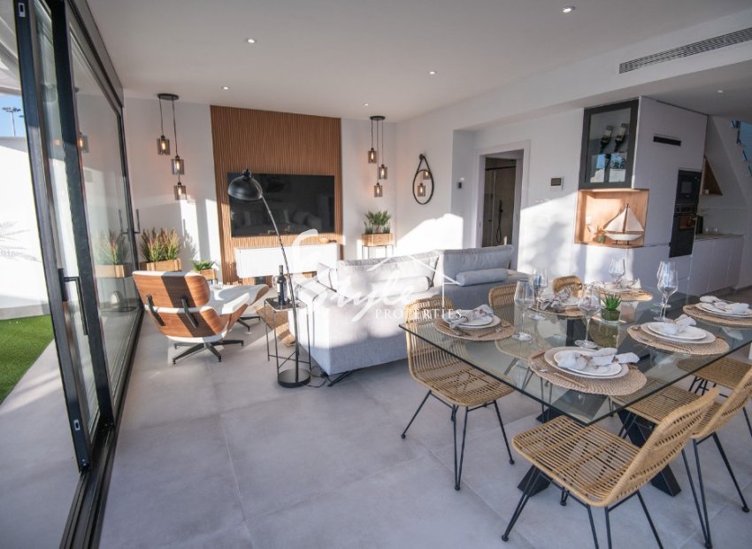 New build townhouses for sale in San Javier, Murcia, Spain. ON1675