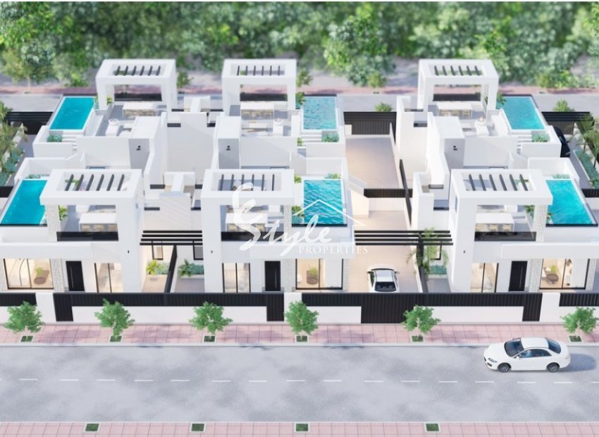 New build villas for sale in Los Alcázares, Murcia, Spain.ON1787