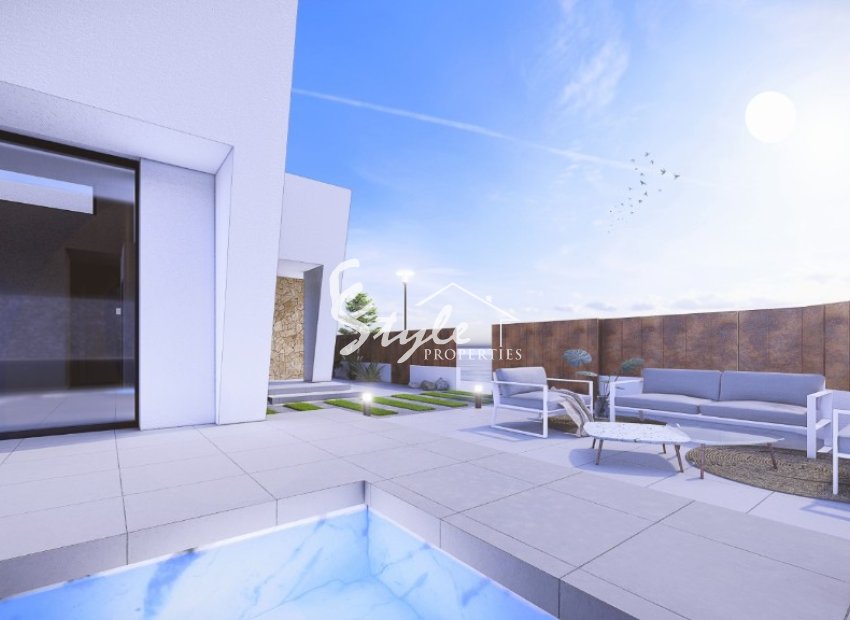 New build villas for sale in San Pedro del Pinatar, Murcia, Spain. ON1429