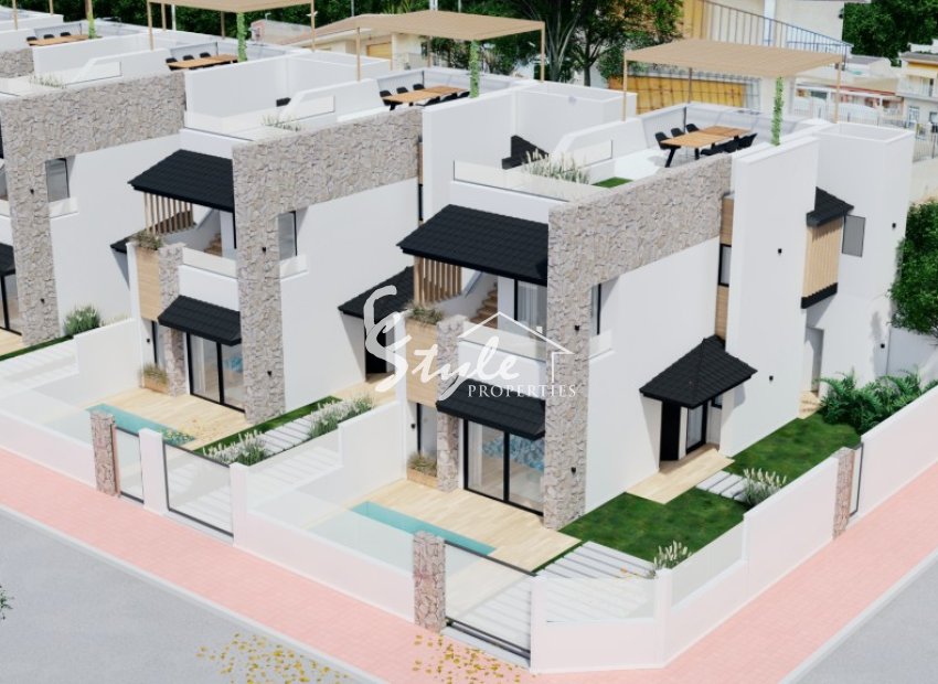 New build villas for sale in San Pedro del Pinatar, Murcia, Spain. ON1628