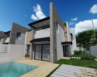 New build villas for sale in San Pedro del Pinatar, Murcia, Spain. ON1628