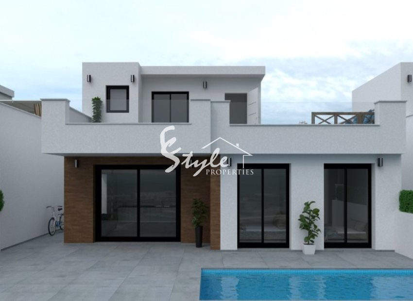 New build villas for sale in San Pedro del Pinatar, Murcia, Spain. ON1843