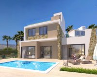 New Build villas with panoramic view in Finestrat, Benidorm, Costa Blanca, Spain