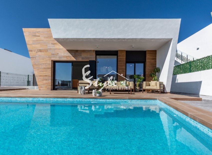 New build villas with the pool for sale in Benidorm, Costa Blanca, Spain.ON529